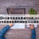 【2021春节高速免费通行时间,2021春节高速路免费时间规定2020最新】